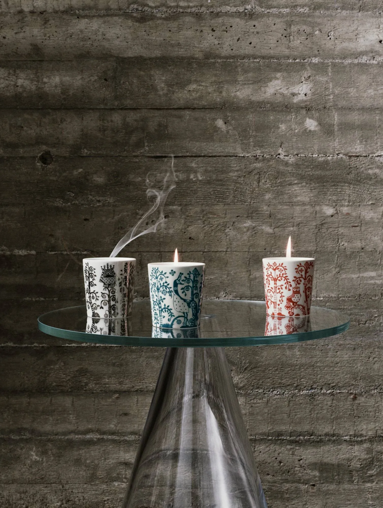 Taika candle, Mirror, 9 cm Iittala