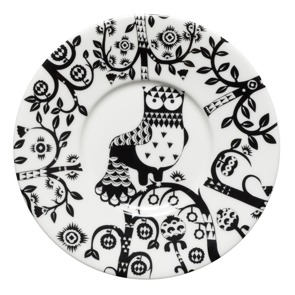 Iittala Taika coffee saucer black | Scandinavian Design | Tea & coffee saucers | Black