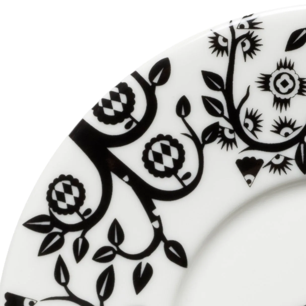 Taika coffee saucer, black Iittala