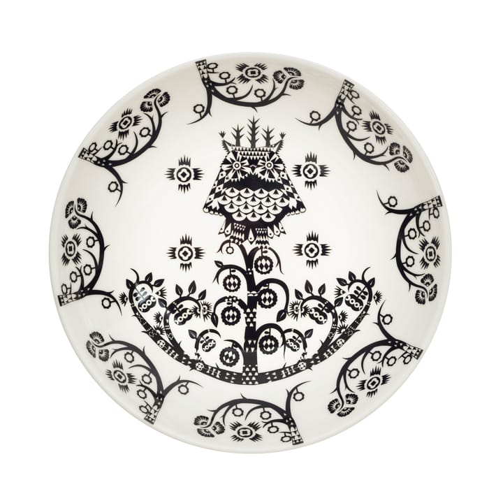 Taika deep plate 20 cm - black pattern - Iittala