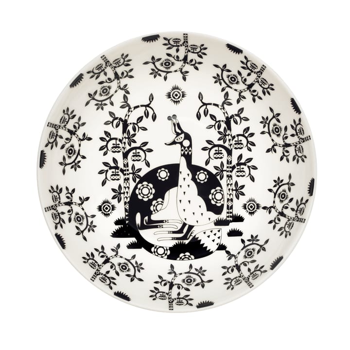 Taika deep plate 22 cm - black pattern - Iittala