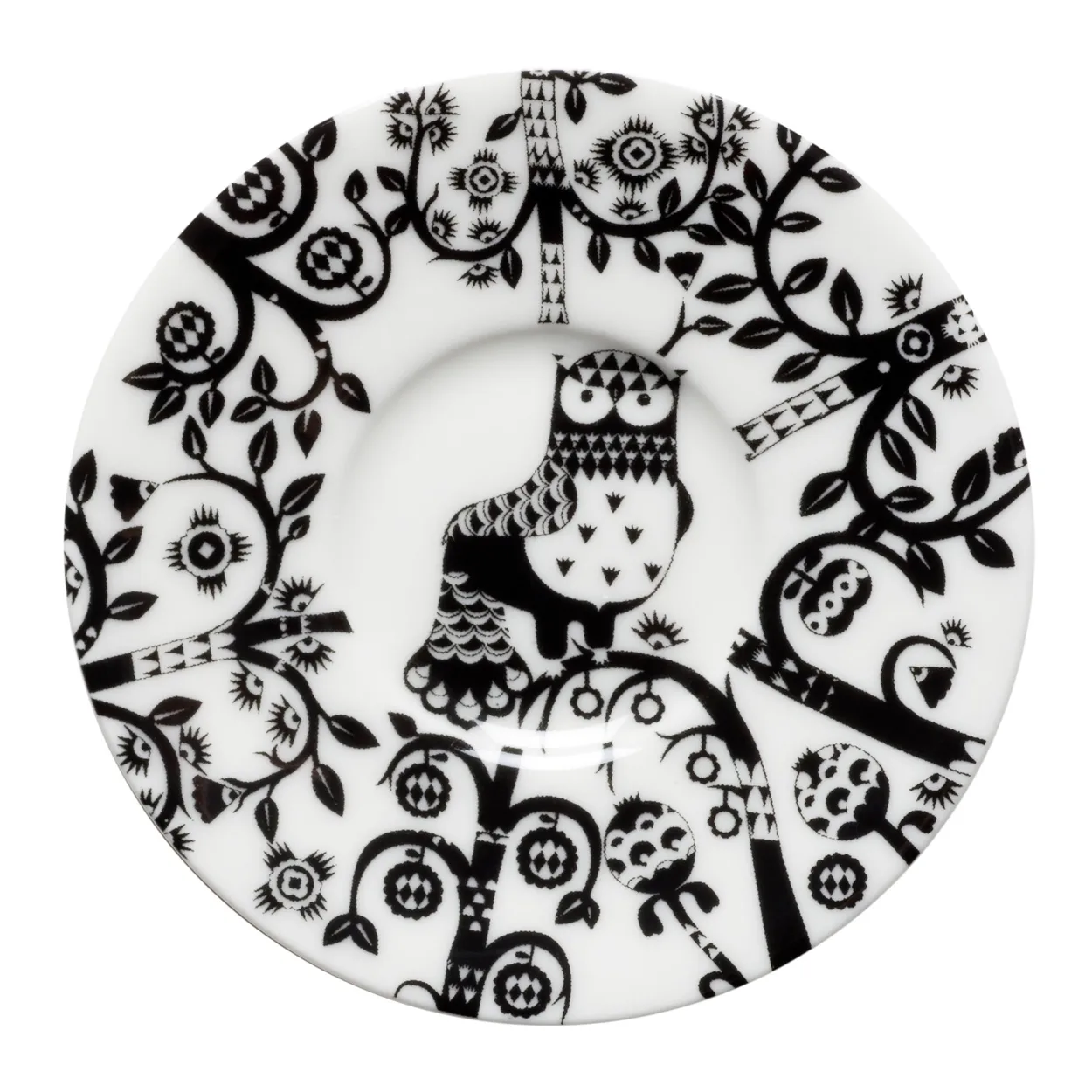 Iittala Taika espresso saucer black | Scandinavian Design | Tea & coffee saucers | Black