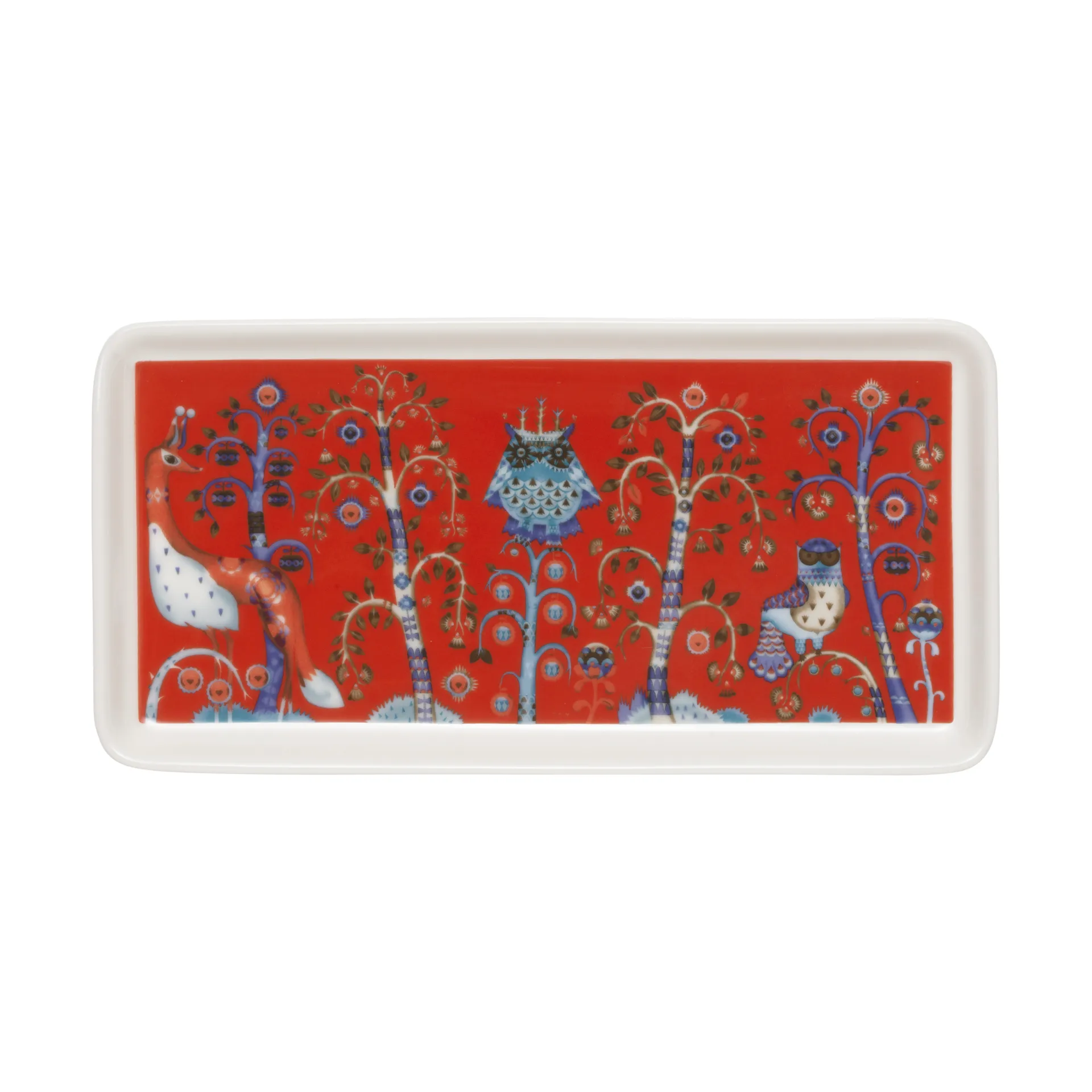 Taika plate 12x24 cm, Red Iittala