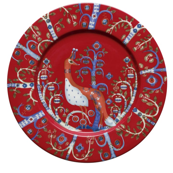 Taika plate 22 cm - red - Iittala