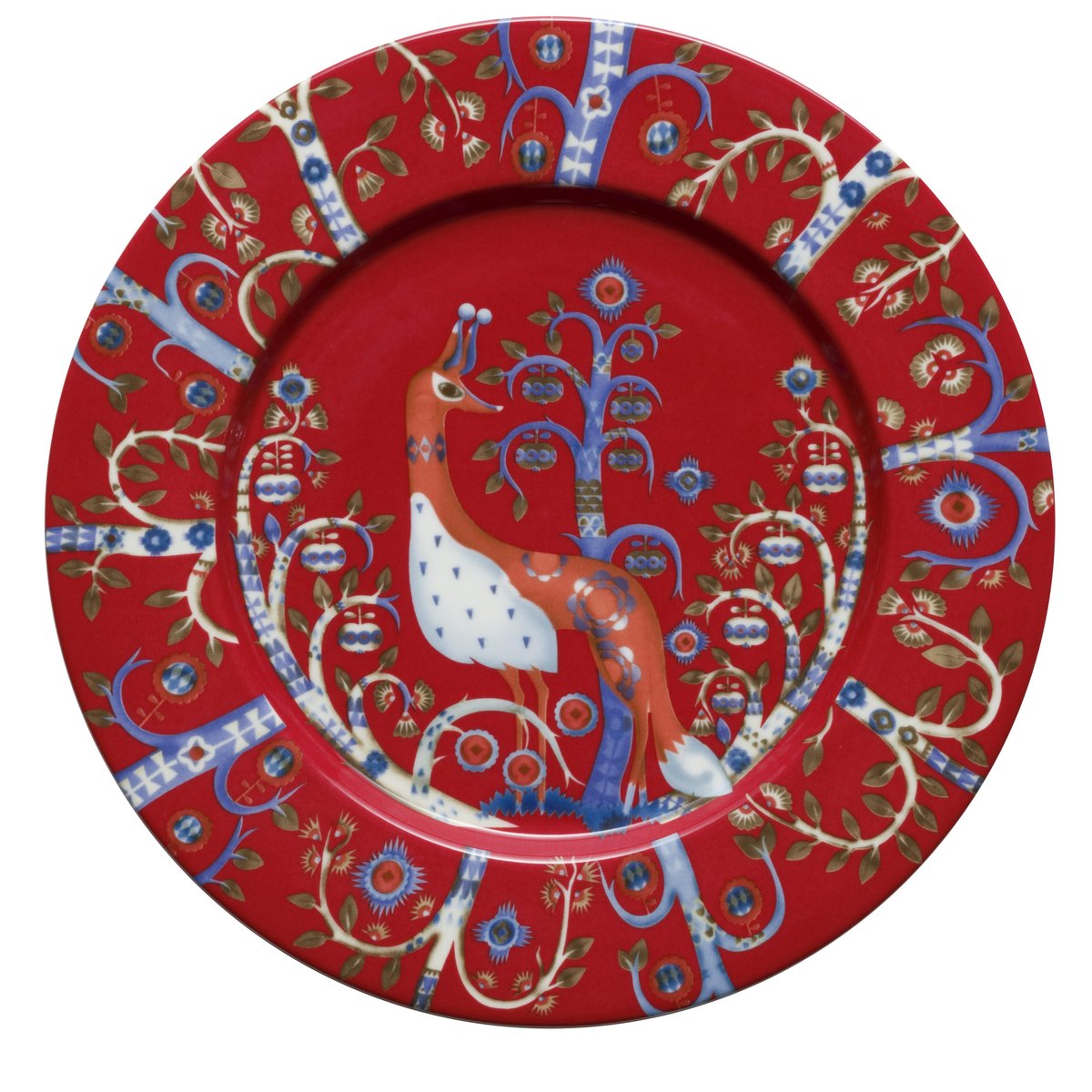 Iittala Taika plate 22 cm red | Scandinavian Design | Small plates & side plates | Red