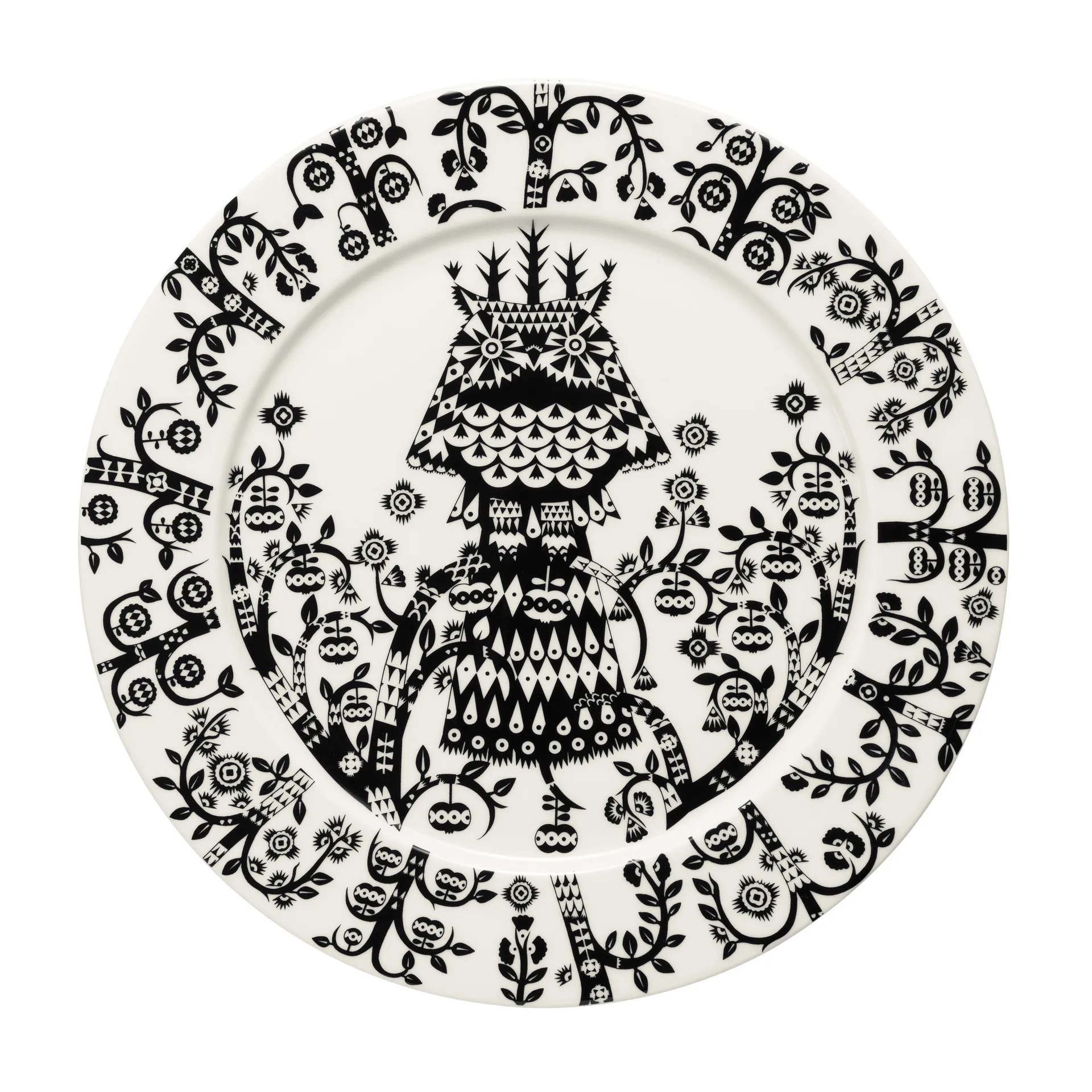 Taika plate 27cm, Black Iittala