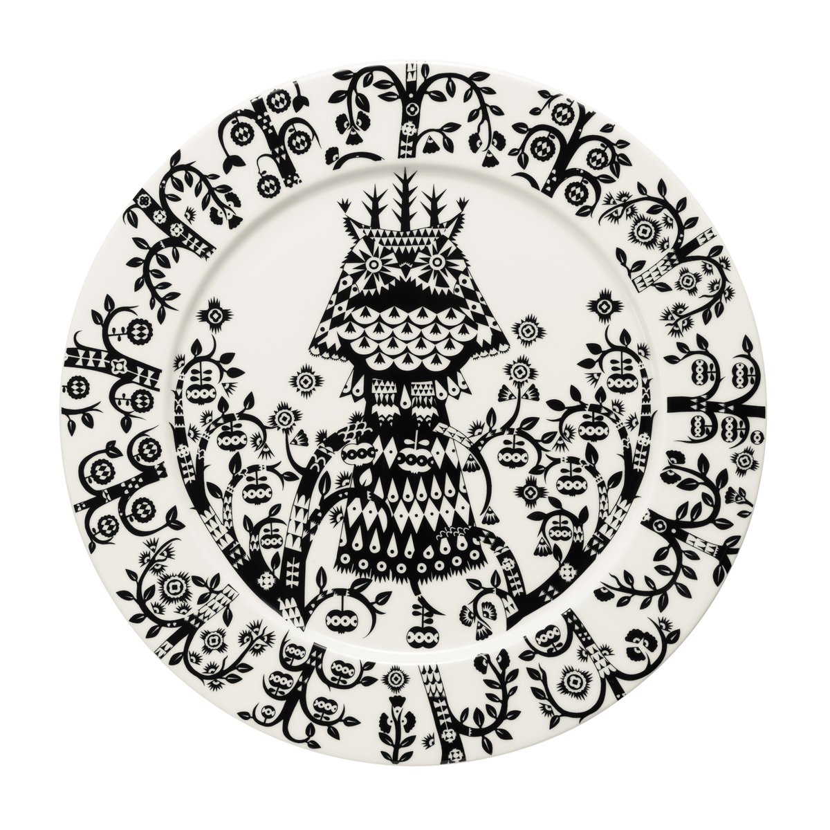 Iittala Taika plate 27cm Black | Scandinavian Design | Dinner plates | Black