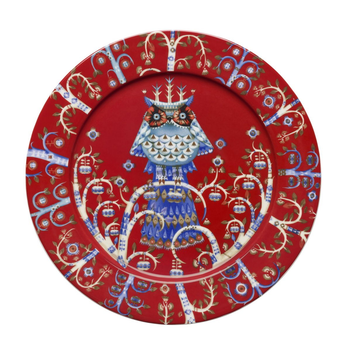 Iittala Taika plate 27cm red | Scandinavian Design | Dinner plates | Red