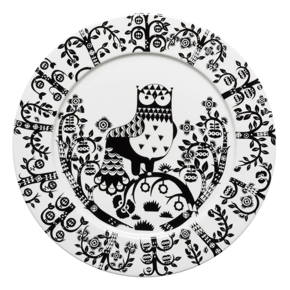 Taika plate 30 cm, black Iittala