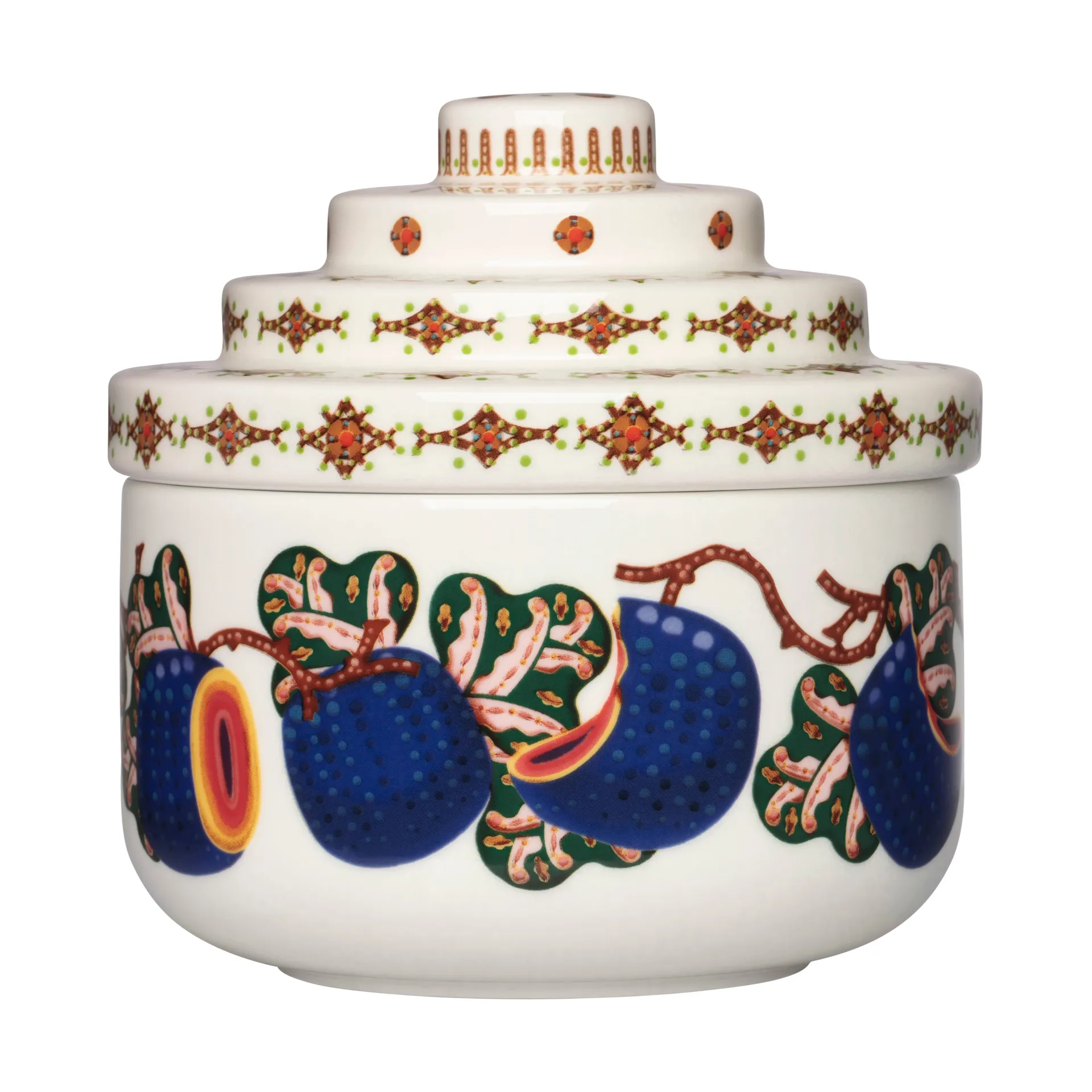 Taika Sato jar Ø14,5x15 cm, White-multi coloured Iittala