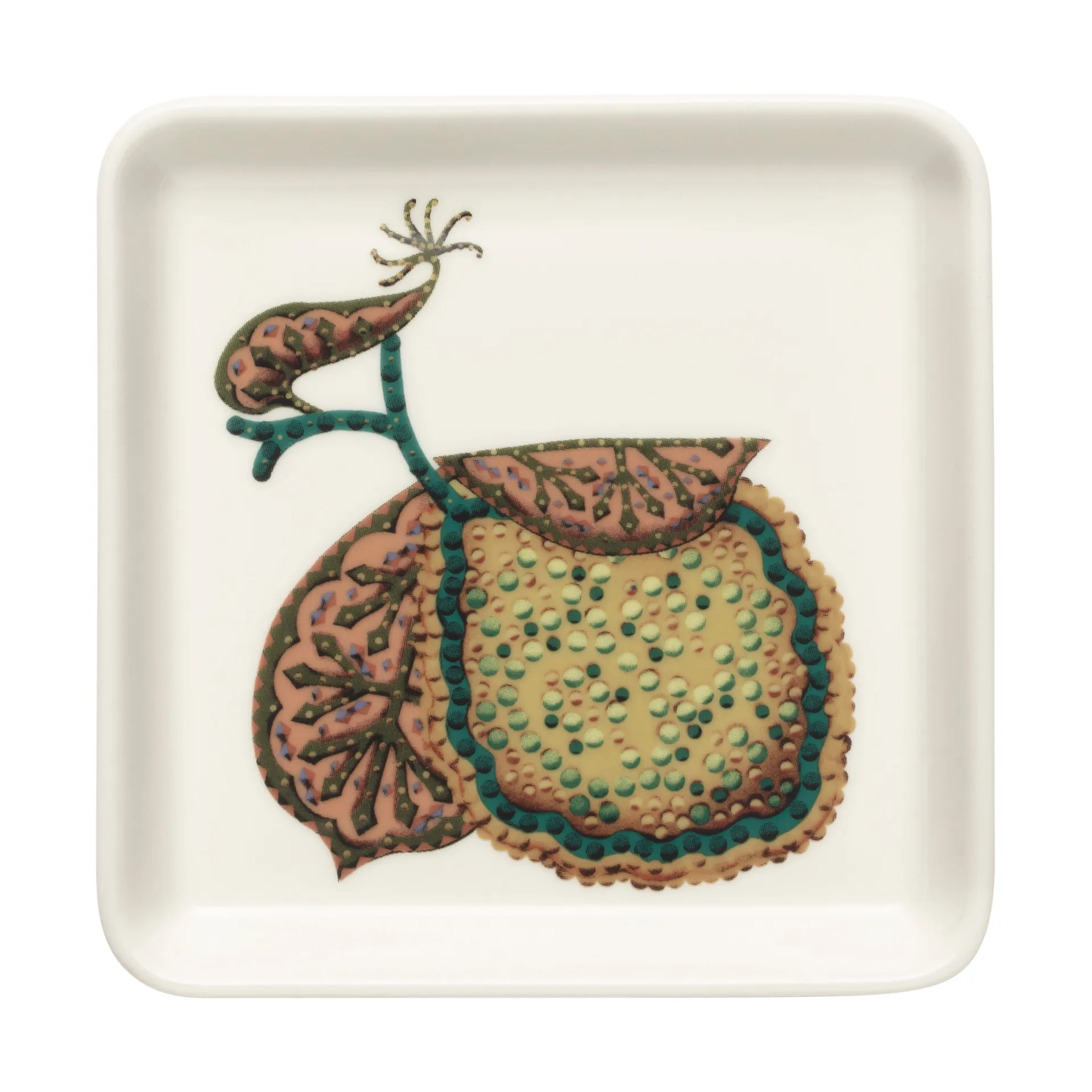 Taika Sato plate 12x12 cm, White-multi coloured Iittala