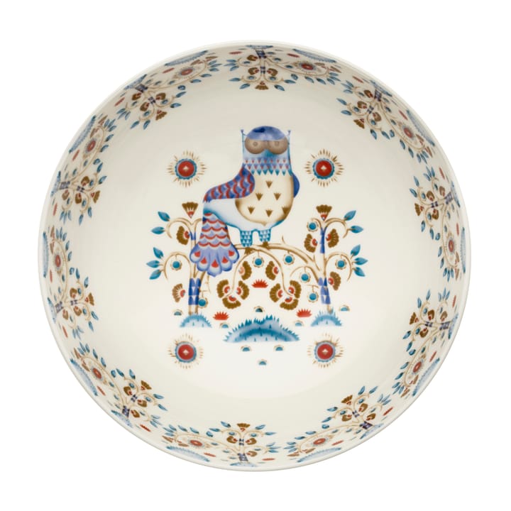 Taika serving bowl - white pattern - Iittala