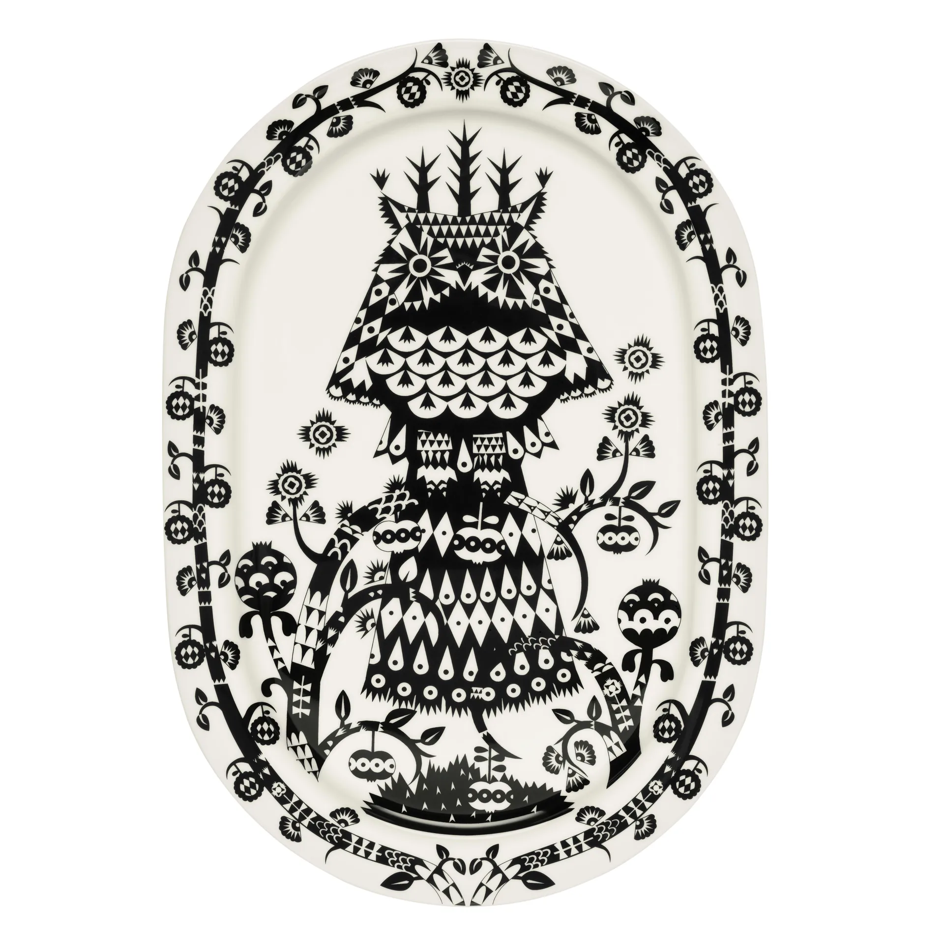 Taika serving tray, black Iittala