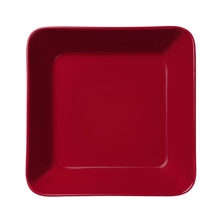 Teema square plate 16x16 cm - red - Iittala