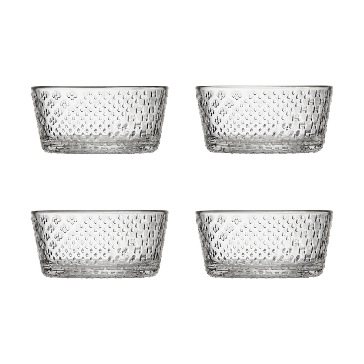 Iittala Tundra bowl 25 cl 4-pack Clear | Scandinavian Design | Breakfast bowls | Transparent