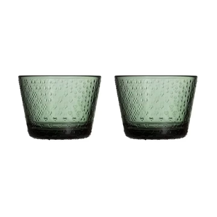 Tundra drinking glass 16 cl 2-pack - Pine green - Iittala