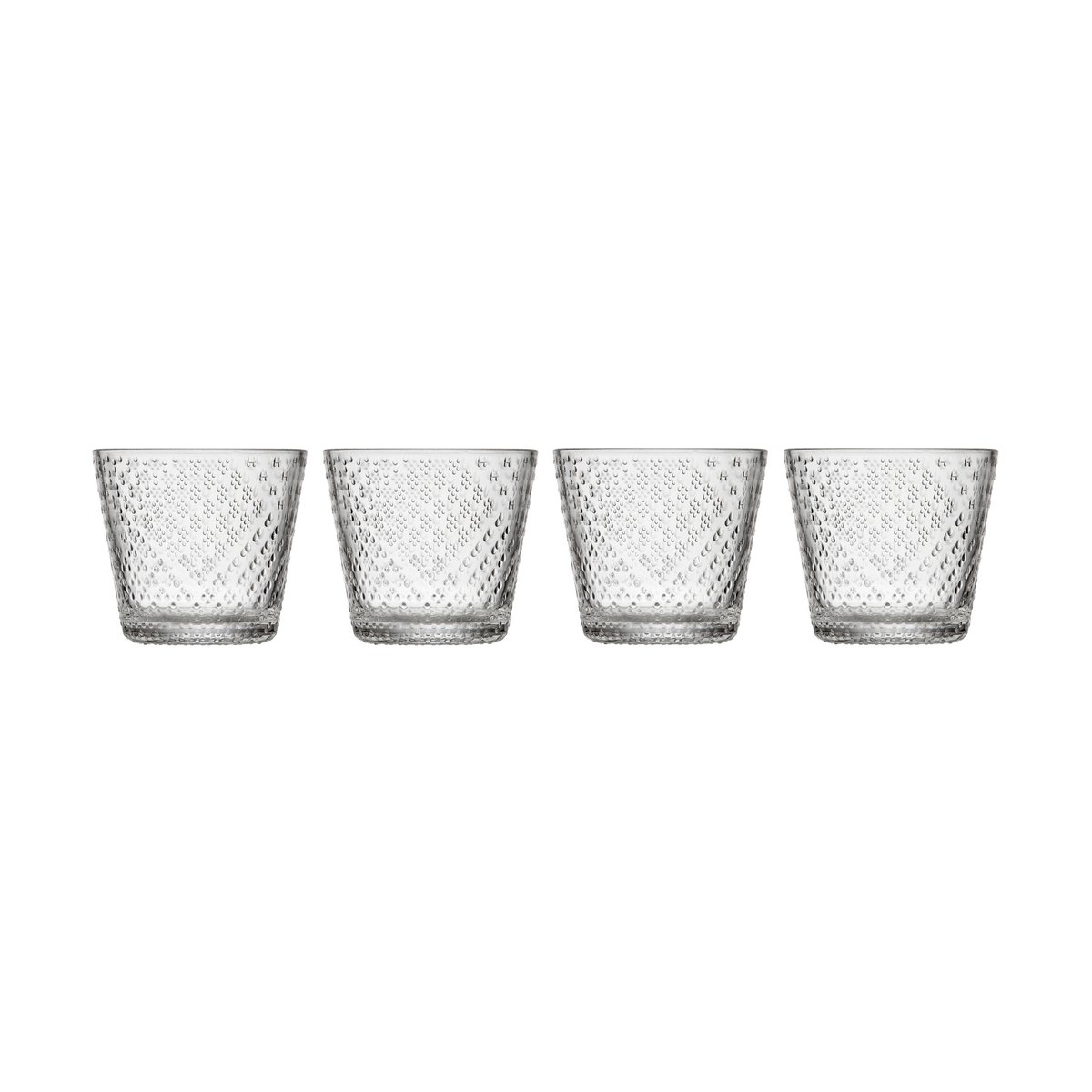 Iittala Tundra drinking glass 29 cl 4-pack Clear | Scandinavian Design | Drinking glasses & tumblers | Transparent