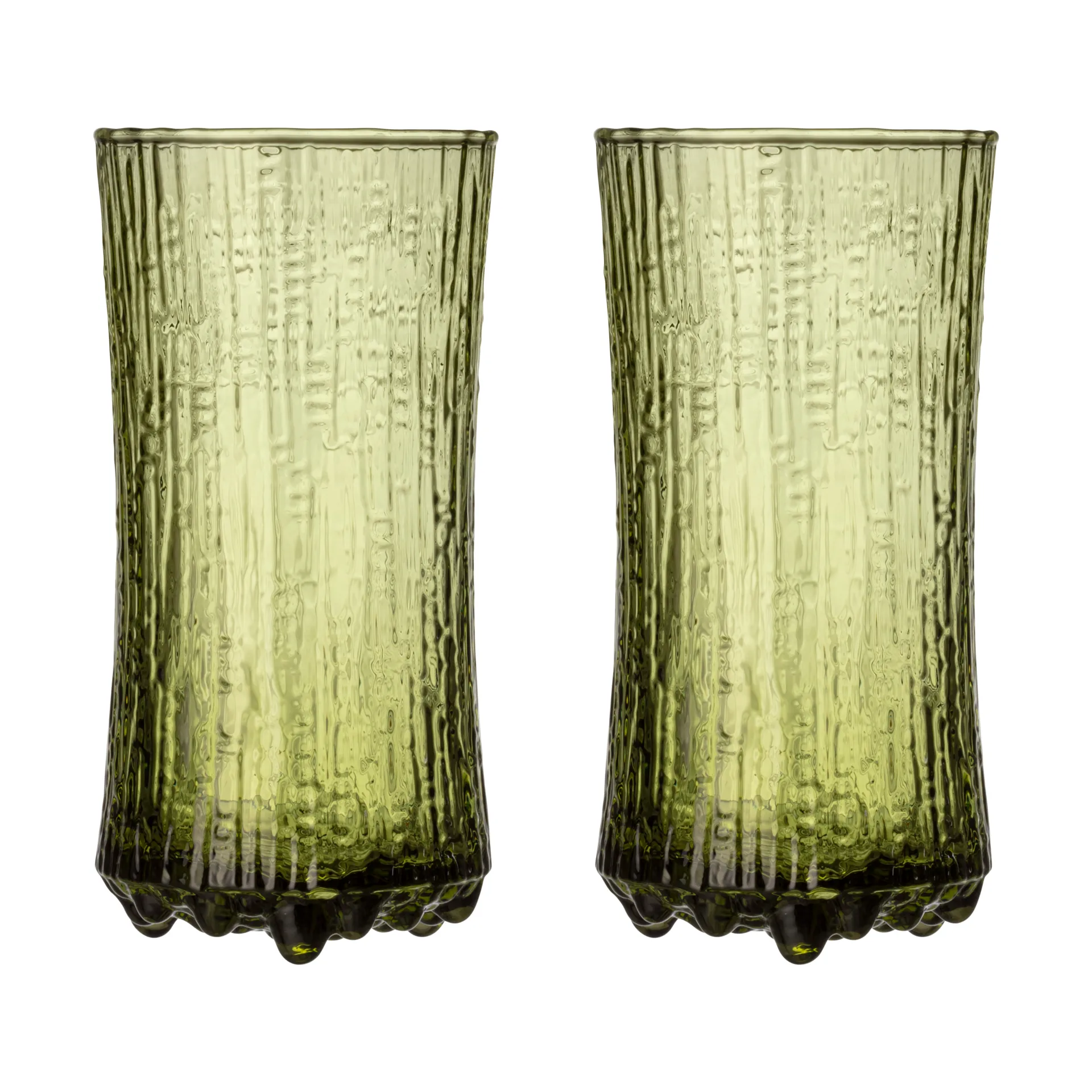 Ultima Thule champagne glass Finnish sand 18 cl 2-pack, Green Iittala