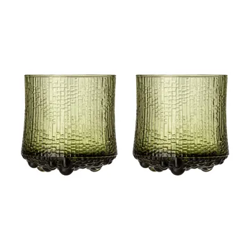 Ultima Thule On the rocks glass Finnish sand 2-pack - Green - Iittala