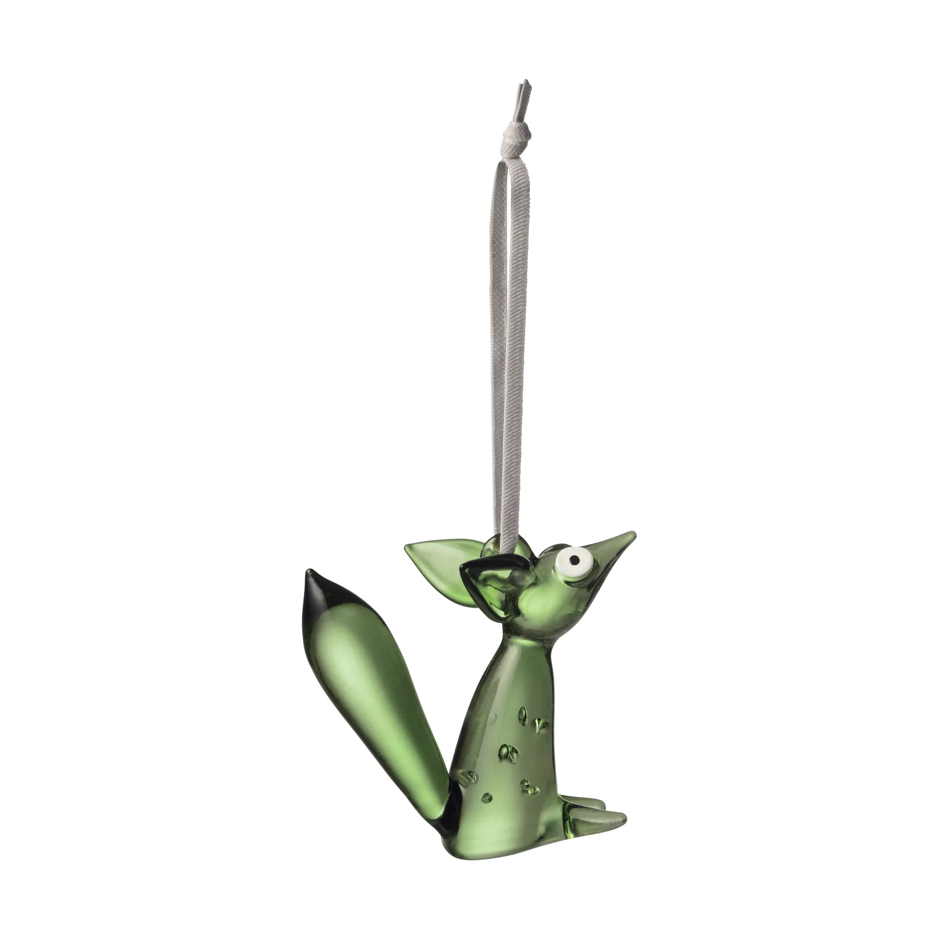 Vulpes glass decoration 8 cm, Green Iittala