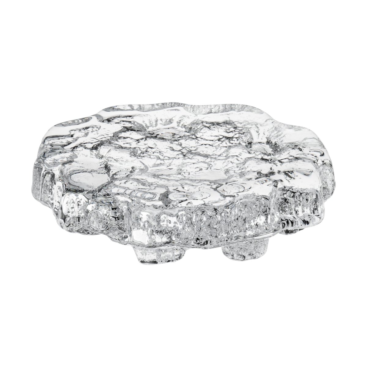 Iittala Wirkkala Ice platter art piece o13,5 cm Clear