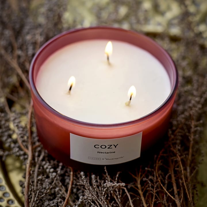 Cozy Nectarine scented candle - 250 g - Illume x Bloomingville
