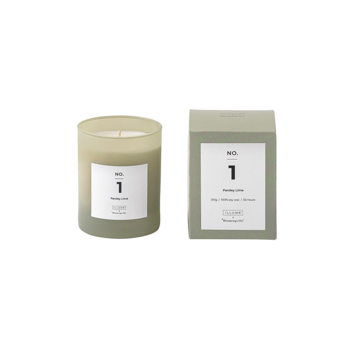 NO. 1 Parsley Lime scented candle - 200 g + giftbox - Illume x Bloomingville