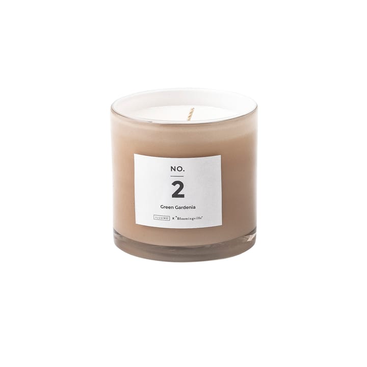 NO. 2 Green Gardenia scented candle - 200 g - Illume x Bloomingville