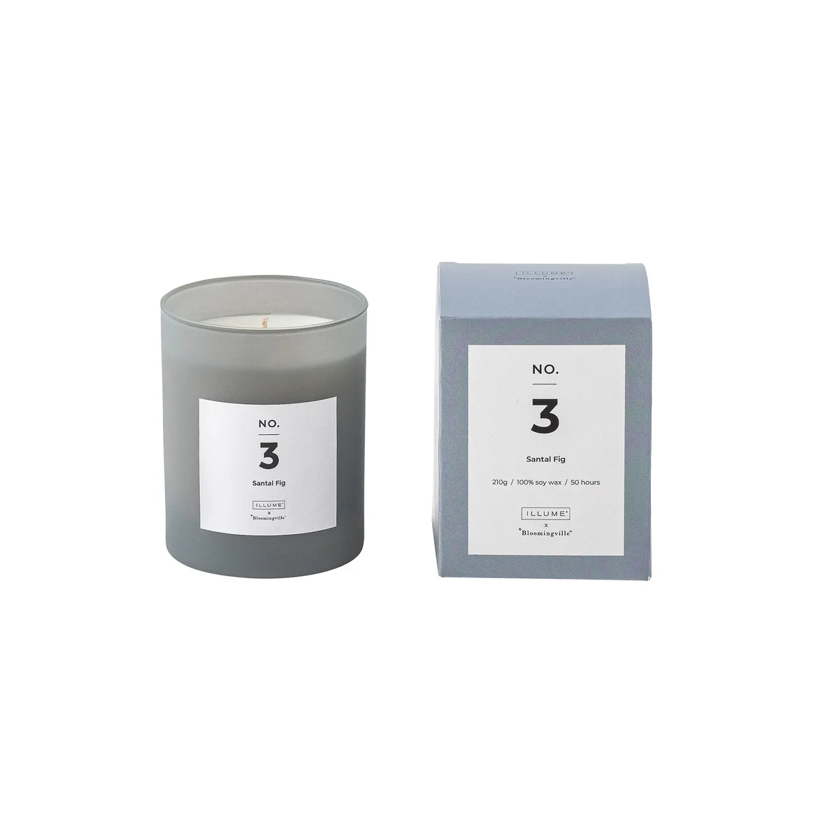 Illume x Bloomingville NO. 3 Santal Fig scented candle 200 g + giftbox