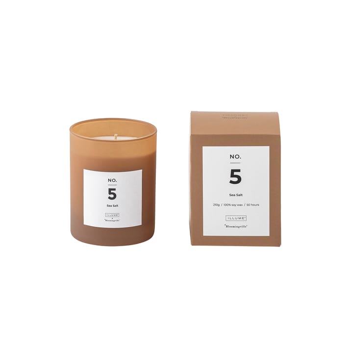 NO. 5 Sea Salt scented candle - 200 g + giftbox - Illume x Bloomingville