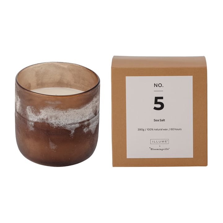 NO. 5 Sea Salt scented candle - 390 g + Giftbox - Illume x Bloomingville