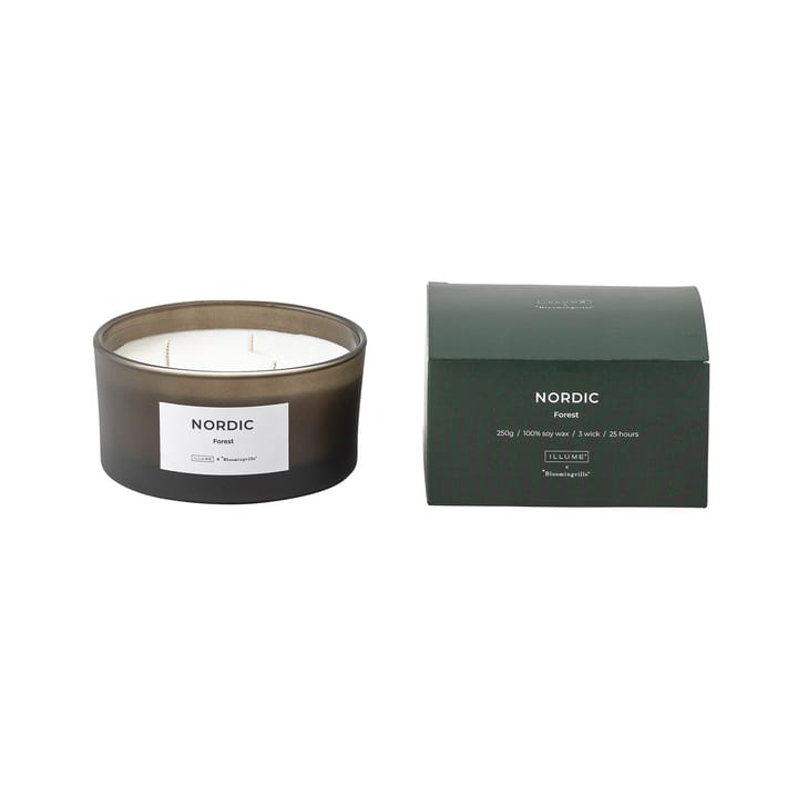 Nordic Forest scented candle - 250 g - Illume x Bloomingville