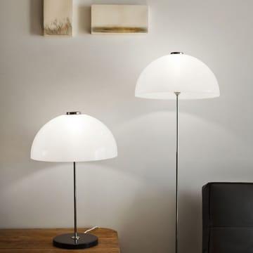 Kupoli floor lamp - Black-metal details-white shade - Innolux