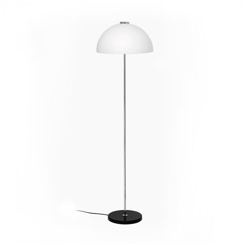 Innolux Kupoli floor lamp Black-metal details-white shade