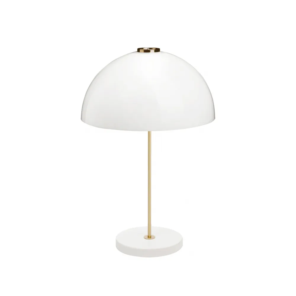 Innolux Kupoli table lamp White, brass details | Scandinavian Design | Desk & table lamps | Gold-coloured