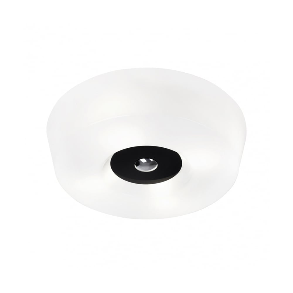 Innolux Yki 500 ceiling lamp White, black detail | Scandinavian Design | Ceiling lights | White
