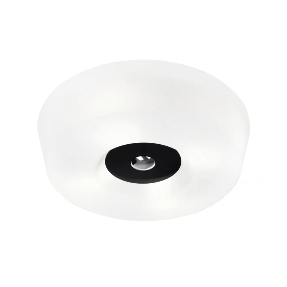 Innolux Yki 600 ceiling lamp White, black detail | Scandinavian Design | Ceiling lights | White
