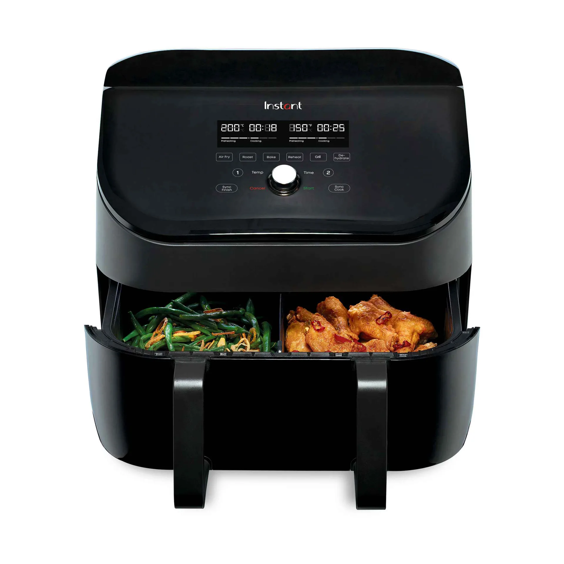Instant Pot Vortex VersaZone dual air fryer 8.5 L, Black Instant Pot