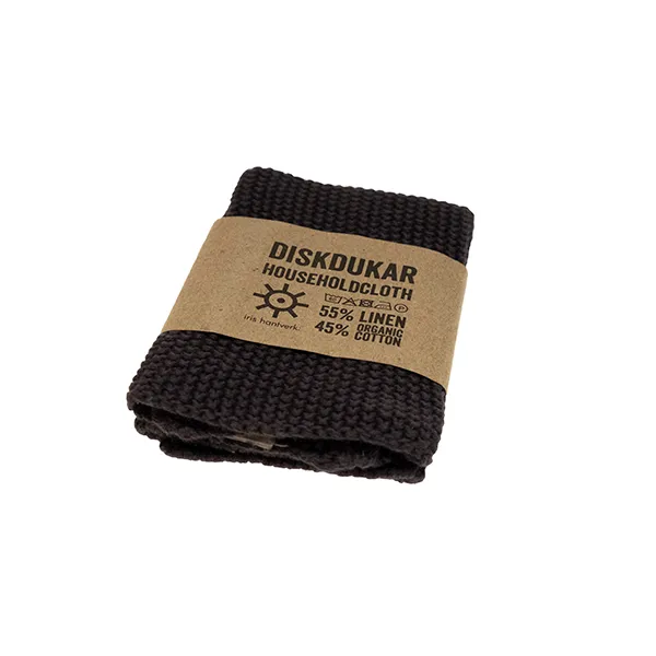 Iris Hantverk Dishcloth Graphite | Scandinavian Design | Dishcloths & brushes | Grey