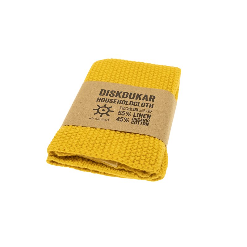 Iris Hantverk Dishcloth Yellow | Scandinavian Design | Dishcloths & brushes |