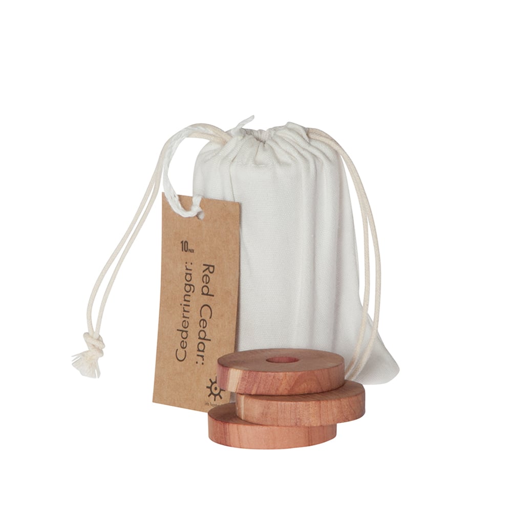 Iris Hantverk Iris cedarwood rings Cedar wood, 10 rings