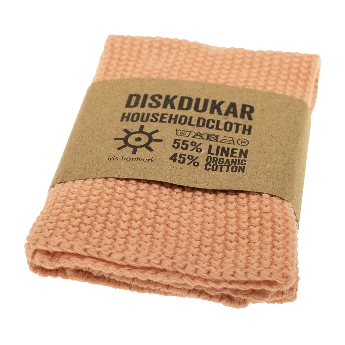 Iris Hantverk dish cloth Matt pink | Scandinavian Design | Dishcloths & brushes | Pink