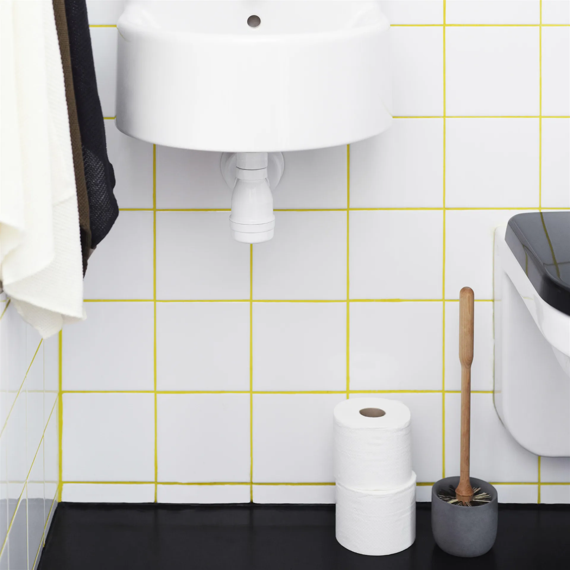 Iris Hantverk Iris toilet brush, birch-grey cup Iris Hantverk