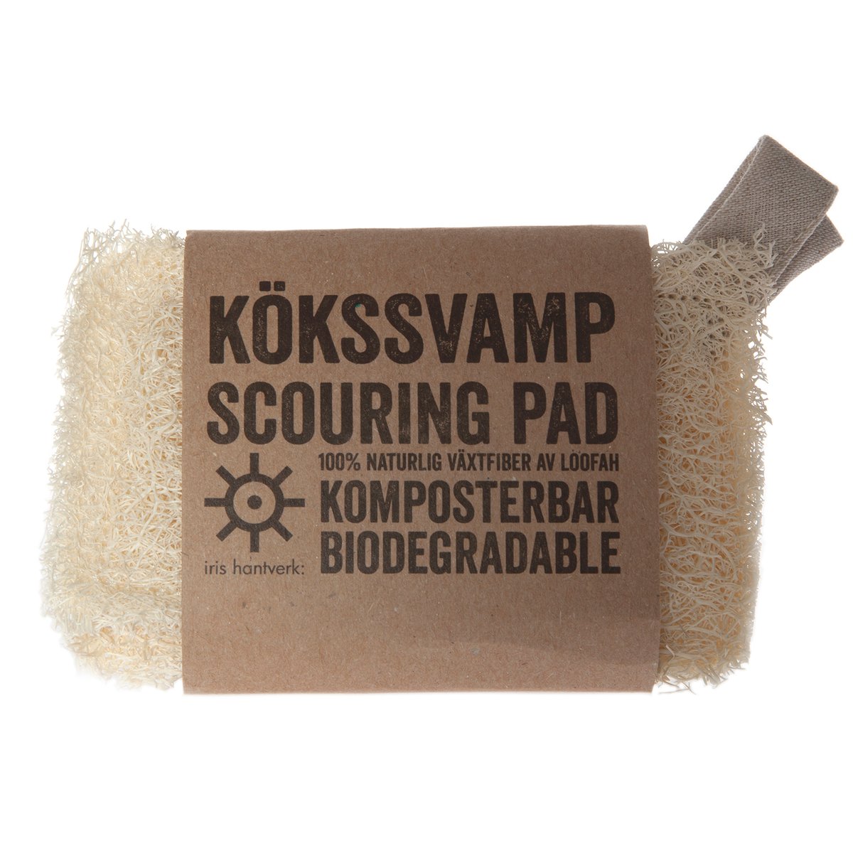 Iris Hantverk kitchen sponge 2-pack Loofah | Scandinavian Design | Dishcloths & brushes | Beige