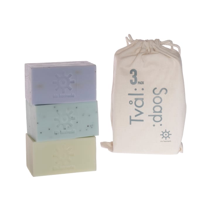 Iris hantverk soap 3-pack - lemon grass-poppy seed-lavender - Iris Hantverk