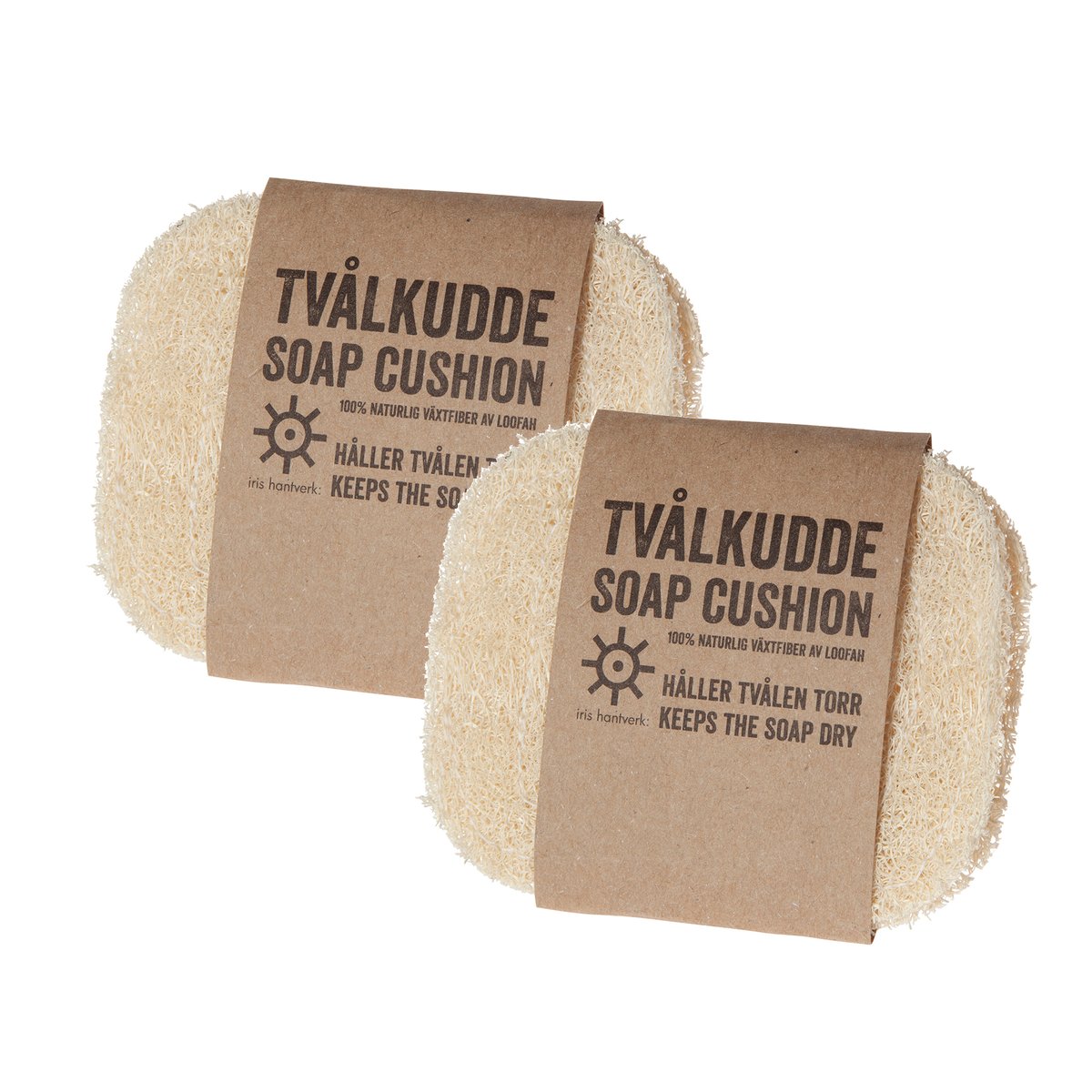 Iris Hantverk Iris hantverk soap cushion 2-pack loofah