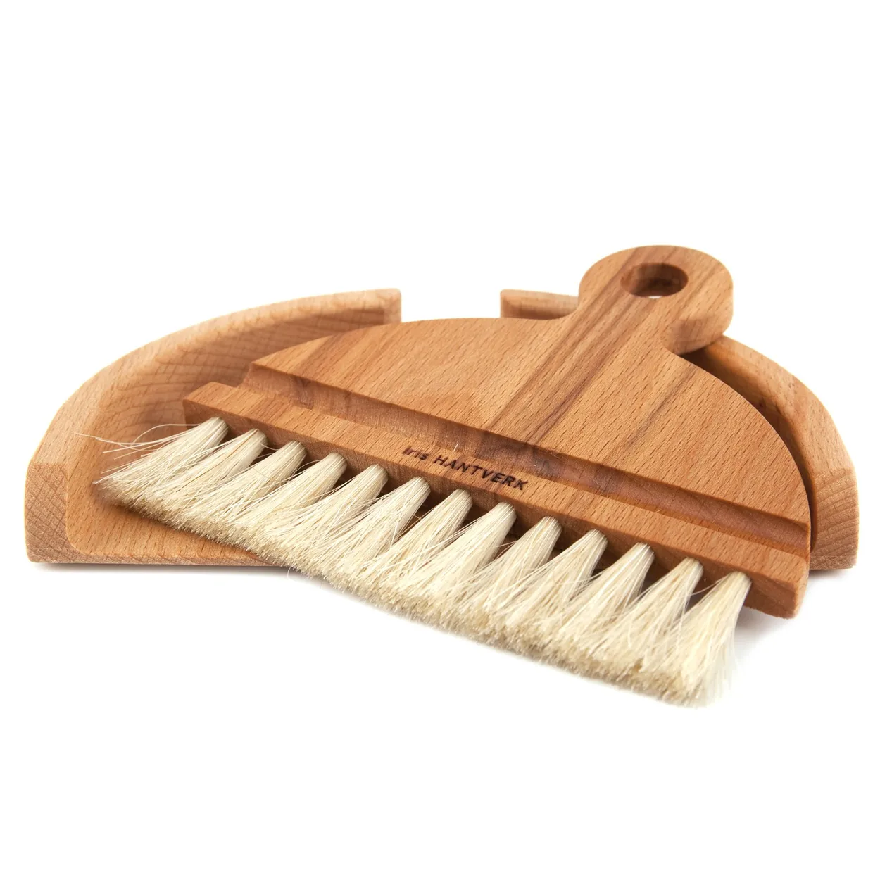 Iris Hantverk Table brush set beech | Scandinavian Design | Brushes & brooms | Brown