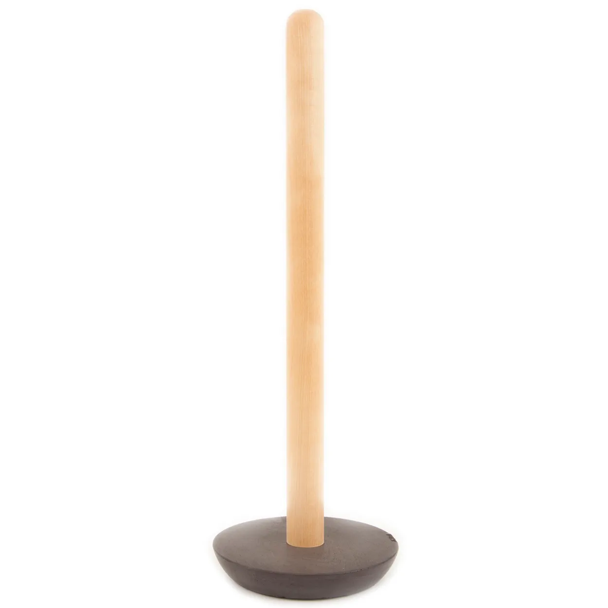 Iris hantverk toilet paper holder birch-black base | Scandinavian Design | Beige