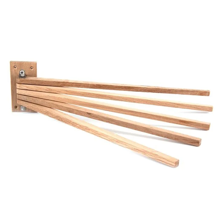 Iris hantverk towel rack small - 5 rods | Scandinavian Design | Towel rails & holders | Brown