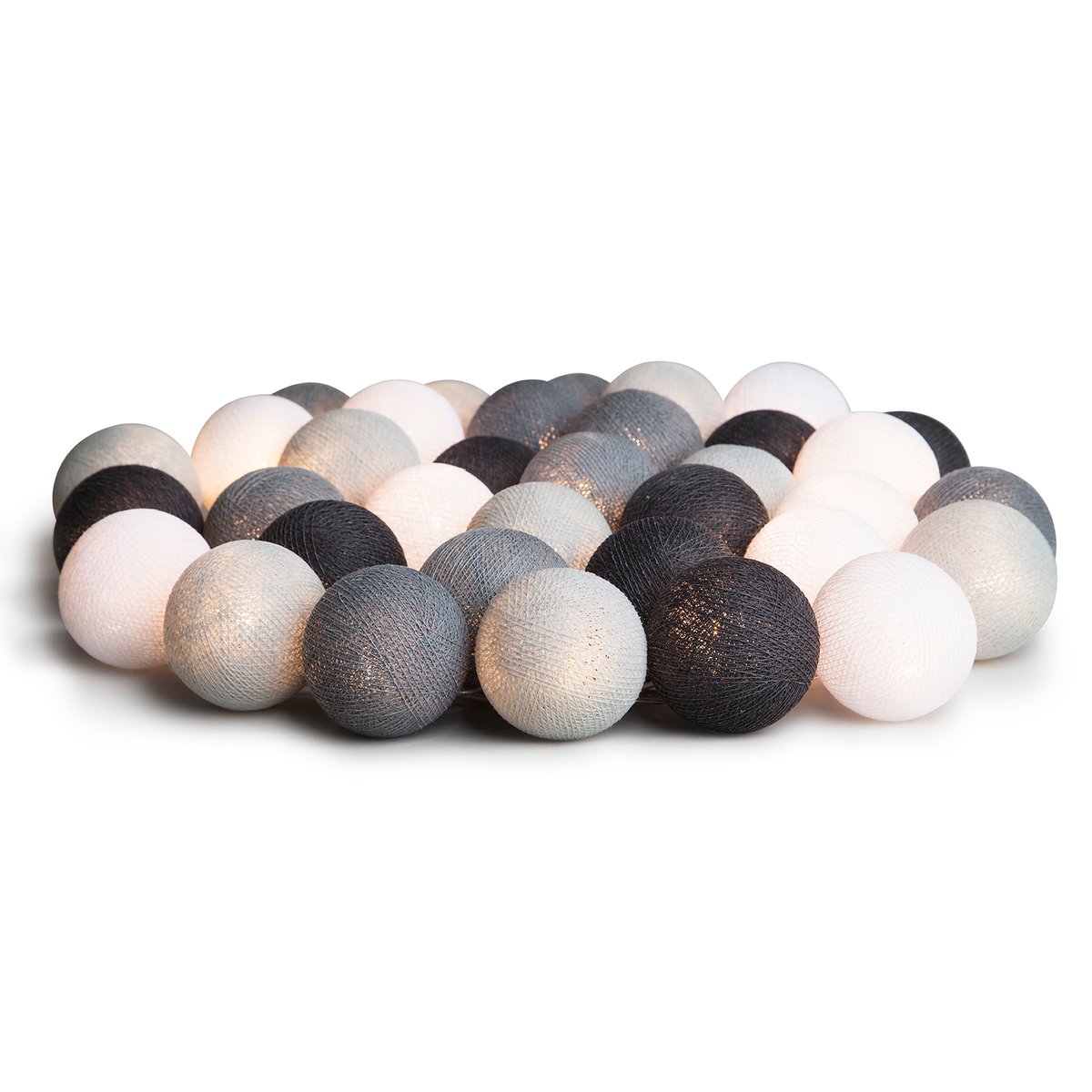 Irislights Graphic Grey 20 balls | Scandinavian Design | String lights & decorative lighting | Grey